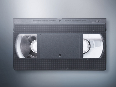 VHS videocassete illustration vector vhs video