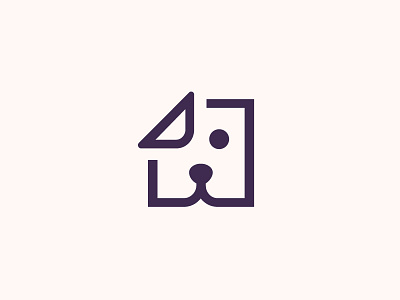 Dog-Eared Logo dog dog eared logo pet