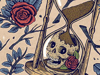 Maypine artwork band cd cover drawing ep illustration ink pen skull