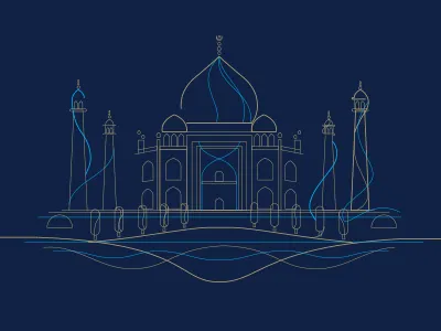 Illustration SONNE brand brandidentity branding brasil brasilia icons illustration illustrationbrand india tajmahal