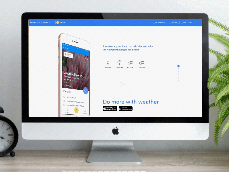 UI web design - About the app about animated app design digital prototype ui ux web