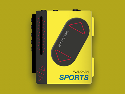 Walkman 80s illustration music retro sketch vector art walkman