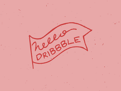 Hey Hey Dribbble! cursive design handmade letter lettering type