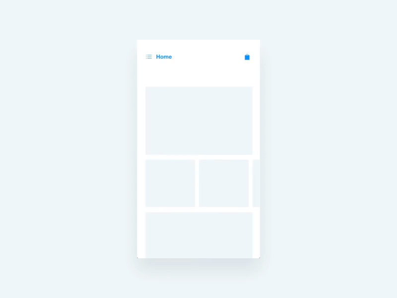 Drawer Navigation android bag design material minimal navigation principle ui wireframes