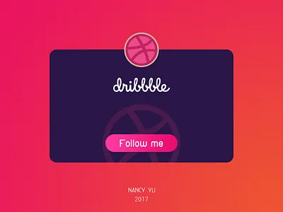 Follow me dribbble follow ps ui