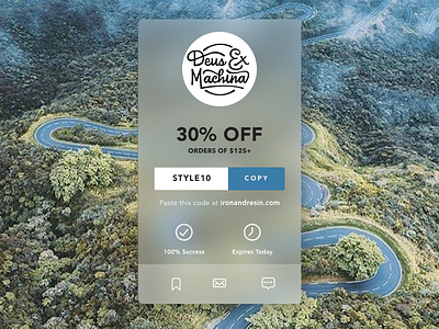 Daily UI challenge #061 — Redeem Coupon dailyui