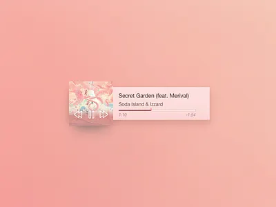 Music Player // 009 009 dailyui island music player soda
