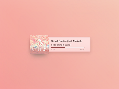 Music Player // 009 009 dailyui island music player soda