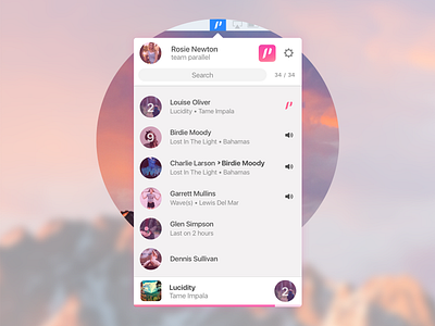 Parallel Mac App apple music listen music parallel player songs spotify