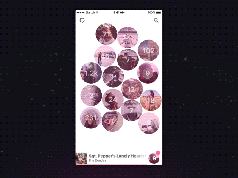 Parallel Animation Test apple music listen music parallel player songs spotify