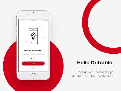 My First Dribbble Shot ios mobile ui ui design