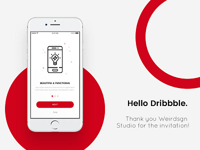 My First Dribbble Shot ios mobile ui ui design