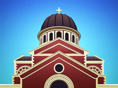 Church background beautiful church creative design dribbble graphic illustration illustrator photoshop