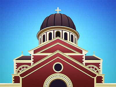 Church background beautiful church creative design dribbble graphic illustration illustrator photoshop