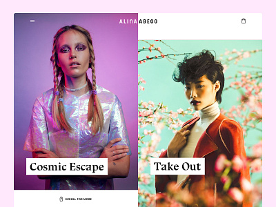 Alina Abegg Homepage ecommerce fashion hero jewelry progressive shop slider ui ux web website