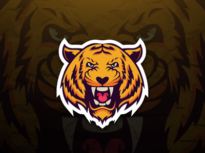 Tiger Mascot Logo | Tiger eSports Logo esport esports game gaming logo mascot orange sport team tiger video