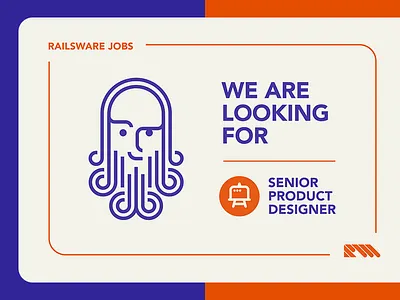 Looking for a Senior Comrade branding design designer flat icon job lettering logo senior typography vector