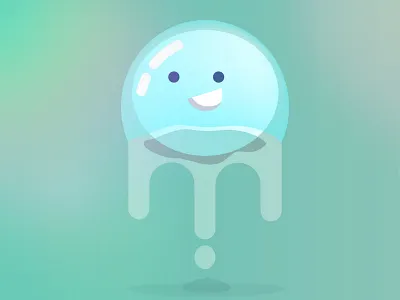 Drops ball drops happy illustration vector water