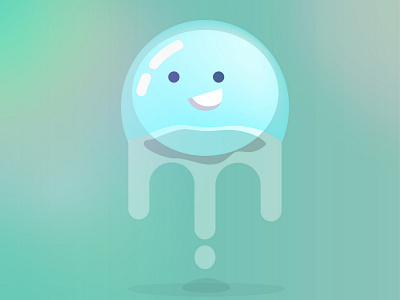 Drops ball drops happy illustration vector water