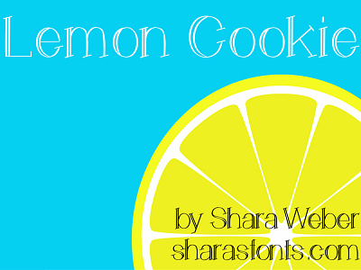 The FREE Lemon Cookie Font font free font free typeface