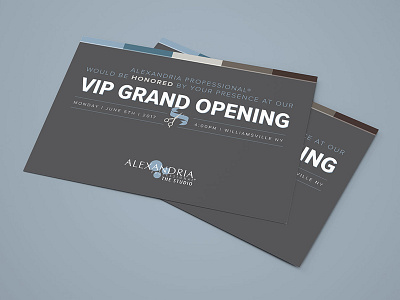 The Studio: VIP Grand Opening Mailer beauty industry brand development print design skincare sugaring waxing