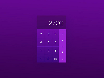 dailyUI #4 calculator calculator dailyui