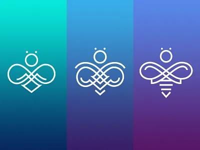 BBB abstract bee honey logo