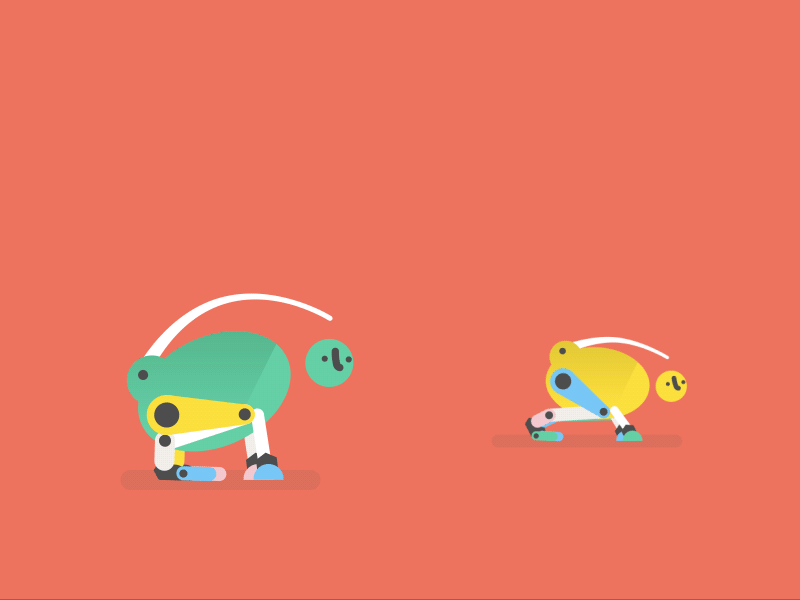 Silly robots No.31 2d character flat loop puppet tools robot rubberhose2 vector