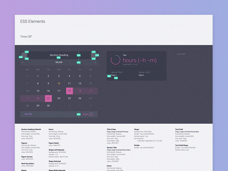 Viventium Style Guide animation app enterprise interface iphone mobile ui ux web