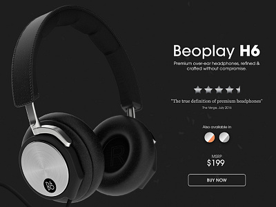 Headphones for sale 3d visualisation beo play montage