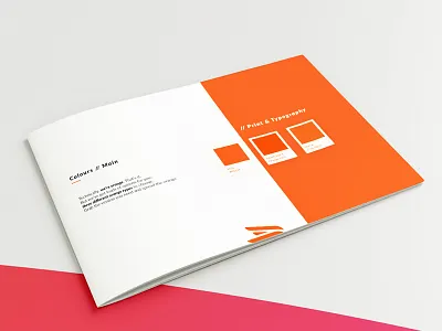 Brandbook 😍 🍊 brand brandbook branding brands brochure colours delivery food guidelines orange print typography