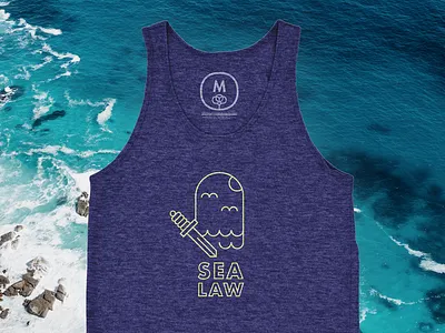 Sea Law T-Shirt & Tank bright clothing illustration logo maritime podcast product relevant summer vibrant