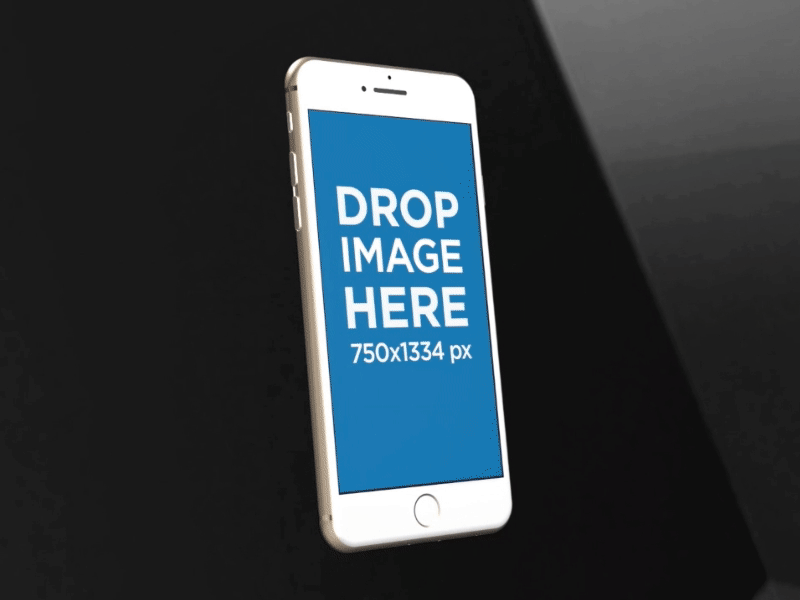 White iPhone 7 Rotating on a Dark Room - Video Mockup animated mockup app demo app mockup app prototype app showcase appstore iphone iphone 7 mockup iphone template iphone video mockup iphone videoclip video mockup