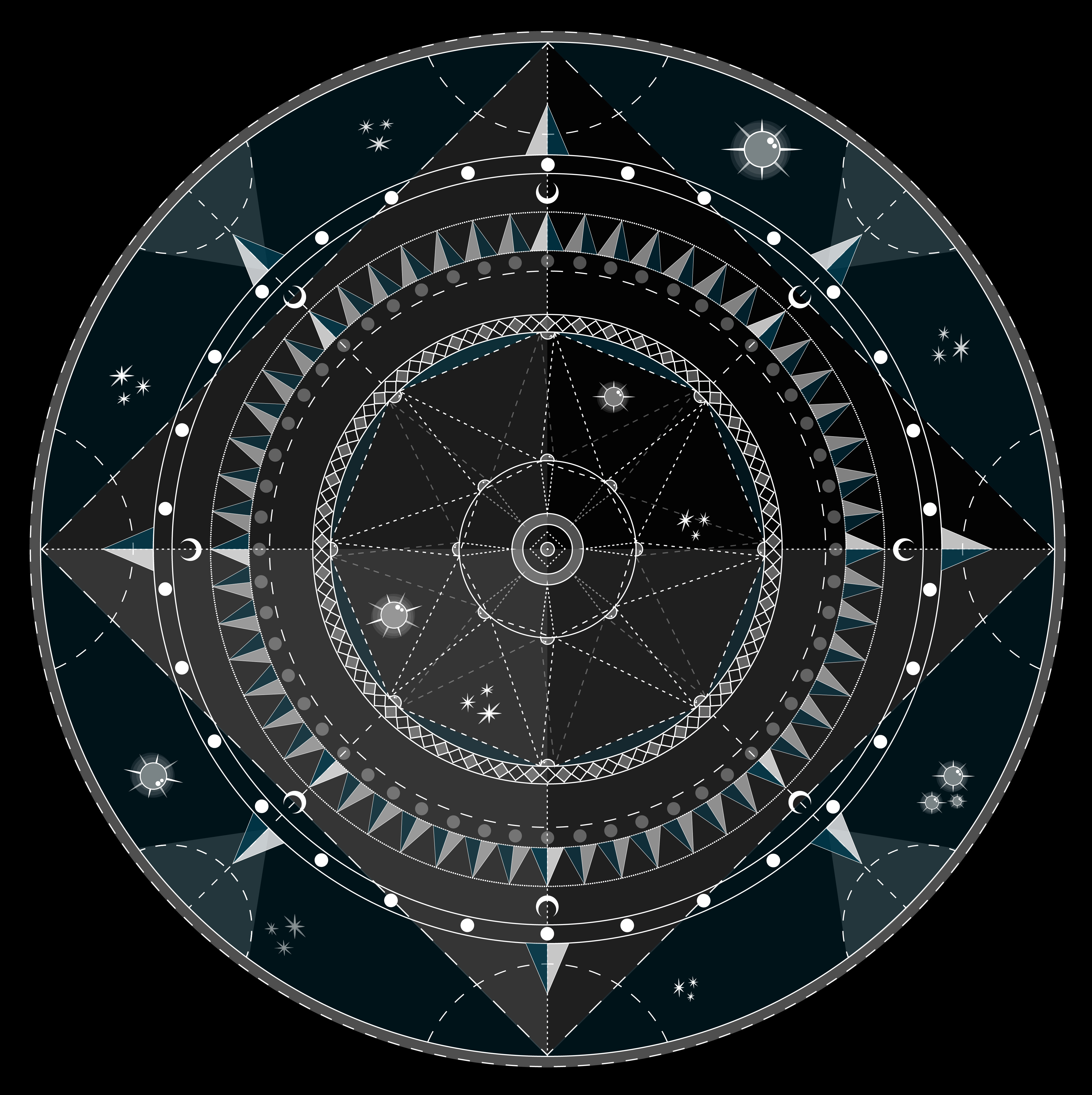 Lined Mandala blue circle details line art lines mandala map shapes star stars universe vector