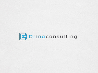 Drina Consulting brand company consulting finance identity logo logotype simple symbol