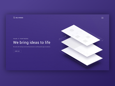 Update to our agency website agency landing page purple website