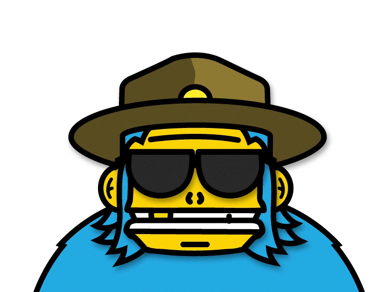 Ranger Chaaarles animation character gif loop sasquatch yeti