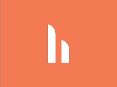 Hope Avenue Homes Lettermark branding circle growth h letspanda lettermark logo mark minimalist symbol type typography