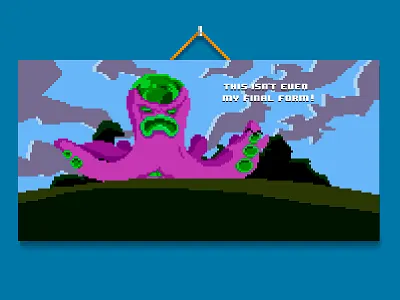 [The Day of the Octopus] octopus pixel pixelart video games