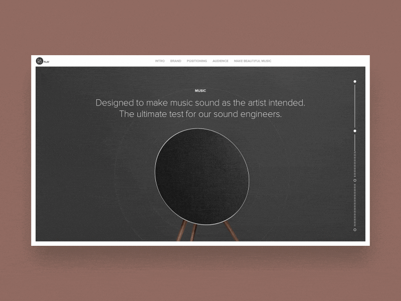 B&O Play Brandbook — Music bang olufsen beoplay bo brand book cover digital digital brand book motion prototype ui ux