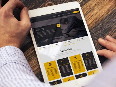 4CET plumbing website yellow