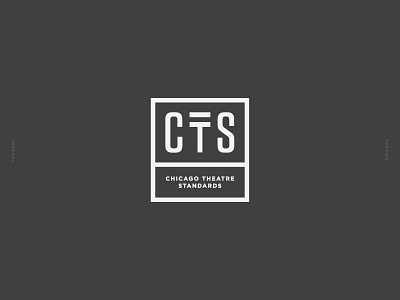 Chicago Theatre Standards branding identity logo vector