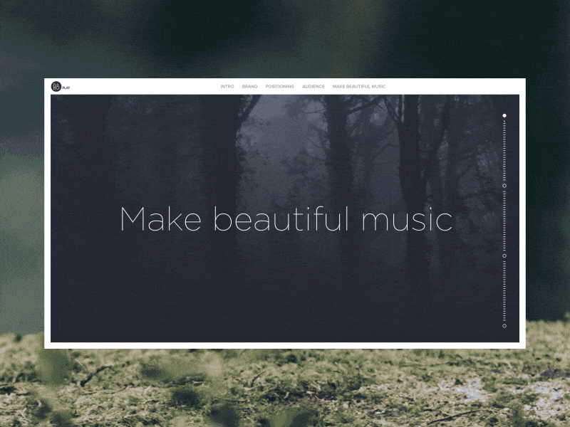 B&O Play Brandbook bang olufsen beoplay bo brand book cover digital digital brand book motion prototype ui ux