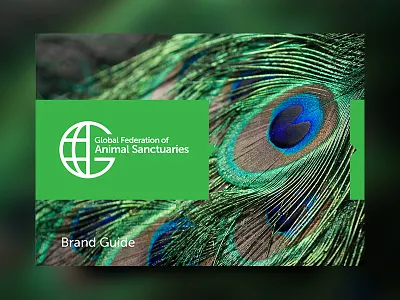 GFAS Brand Book animals book brand branding guide logo peacock