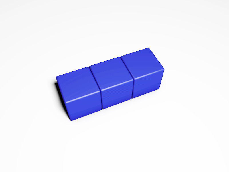 Boxes rebound boxes c4d loop rebound train