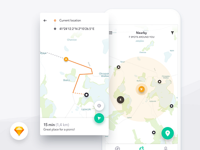 Harmony UI Kit - Map app free freebie harmony kit location map mobile navigation sketch ui