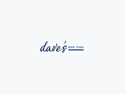 dave's new york brand branding debut dribble event identity logo logomark logos visil