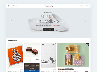 Inyoursoup bespoke brand ecommerce etsy high innovate platform street unique web website