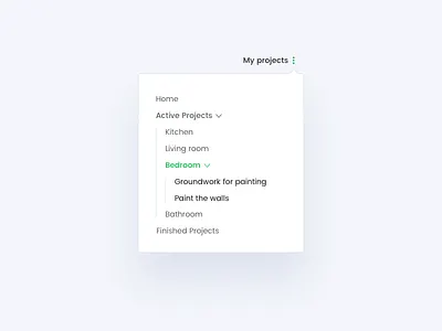 Multi-level dropdown app design dropdown menu multilevel photoshop sketch ui ux web