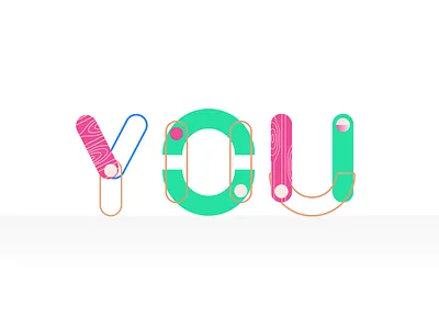 You design graphic text